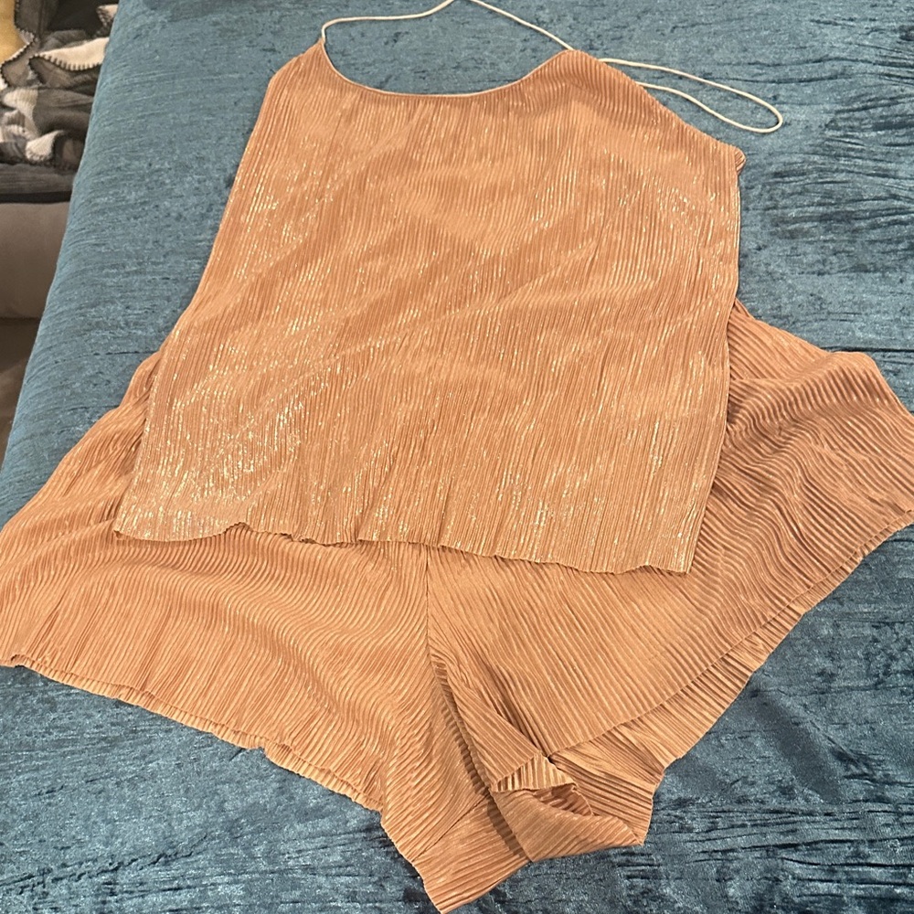 Victoria's Secret Gold Pajama Set